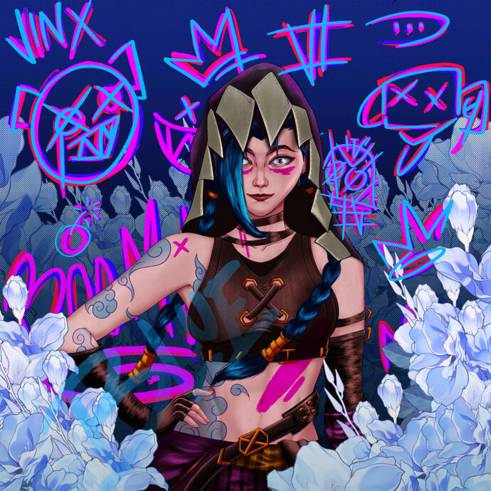 Jinx Fanart From Arcane Series